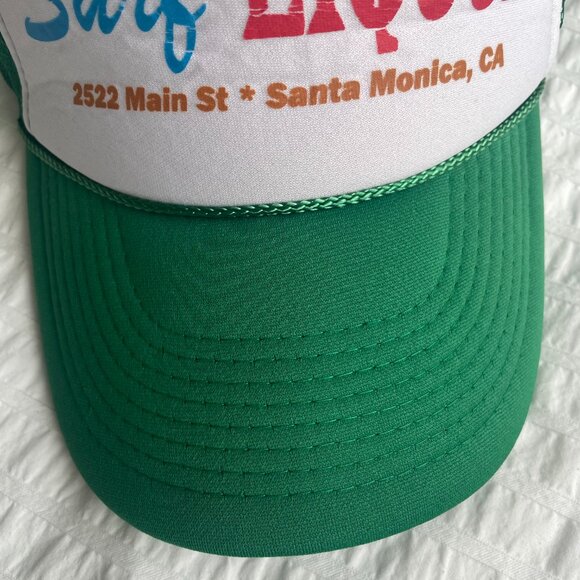 Surf Liquor Santa Monica green and white trucker hat - Picture 5 of 7